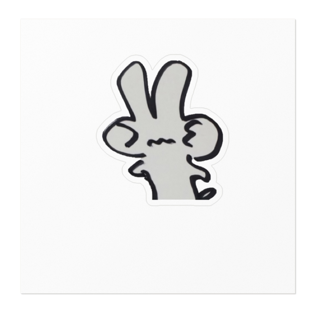 素数うさぎステッカー
