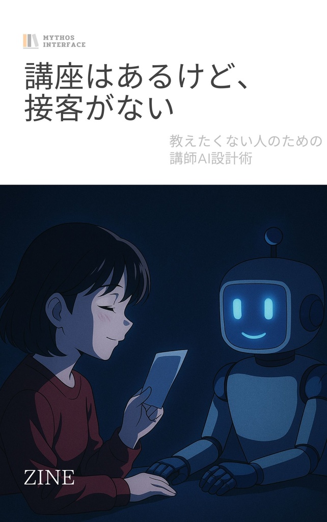 ZINE『講座はあるけど、接客がない』教えたくない人のための講師AI設計術