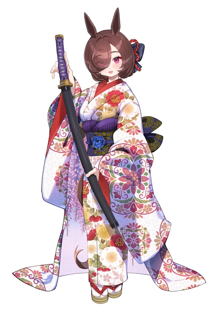 【両面】C107ライスシャワー（刀）　アクリルスタンド