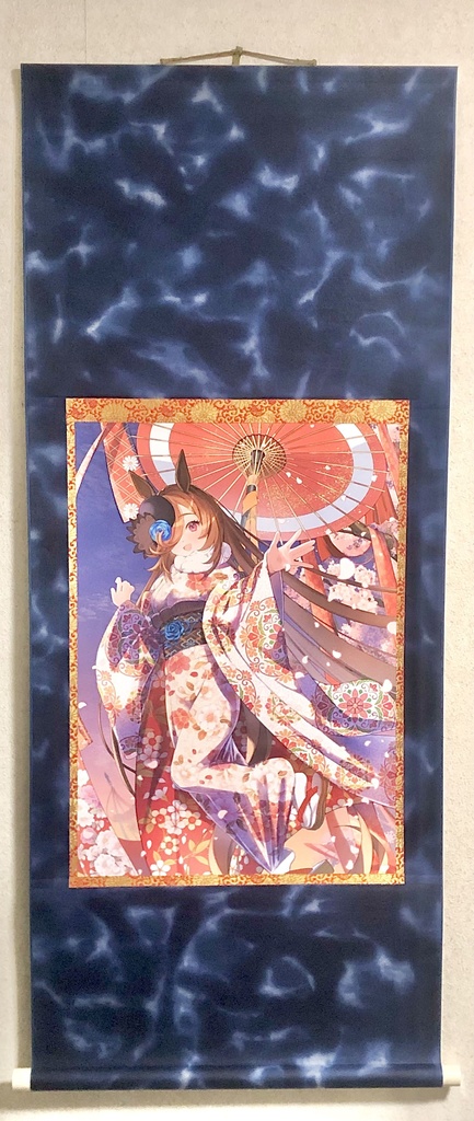 【掛け軸】C107ライスシャワー 掛け軸 (赤・青・黒)