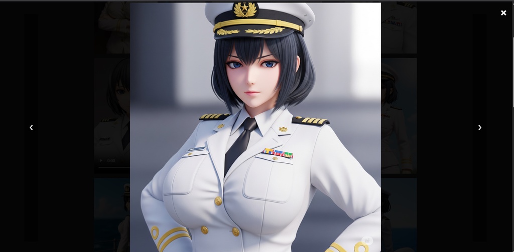 凛として、咲く ― 美しき艦長の素顔 ―(AI画像集)
