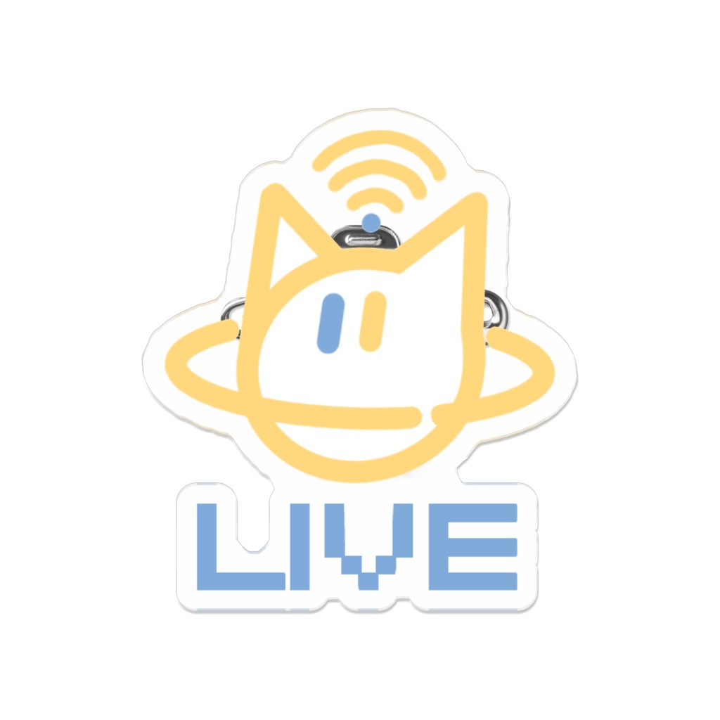 LIVE猫惑星 アクリルバッジ