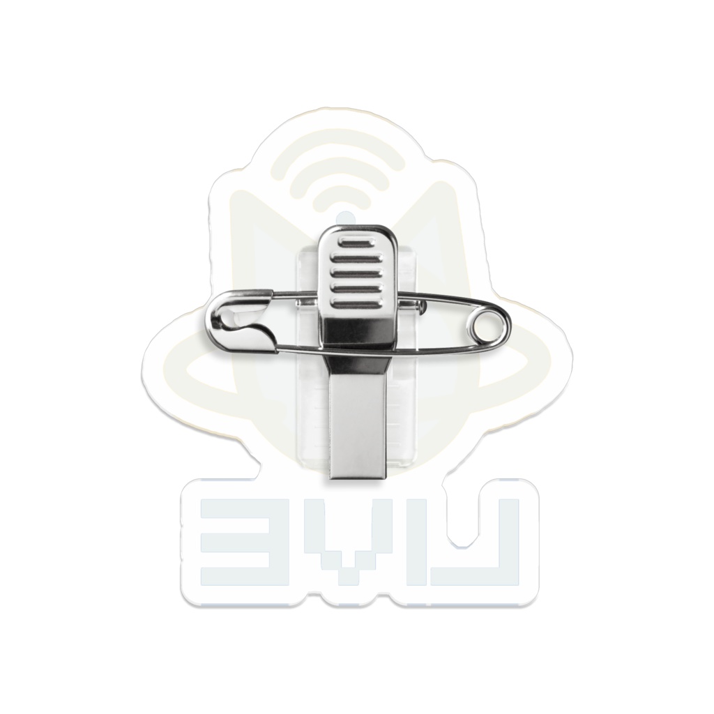 LIVE猫惑星 アクリルバッジ