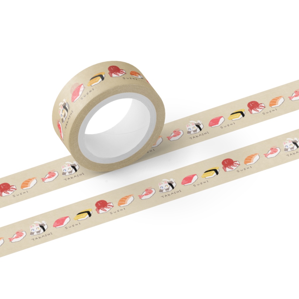 オリジナル寿司テープ(マスキングテープ)