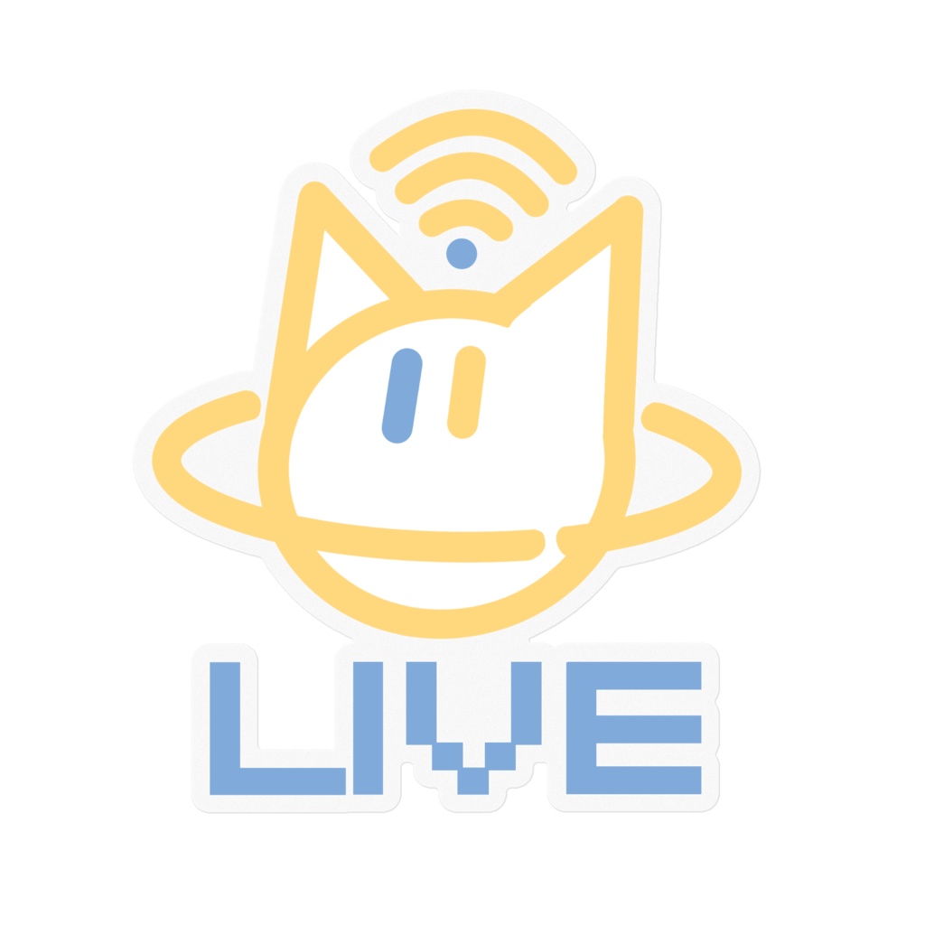 LIVE猫惑星ステッカー