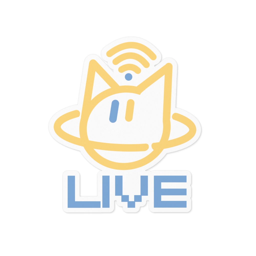 LIVE猫惑星ステッカー