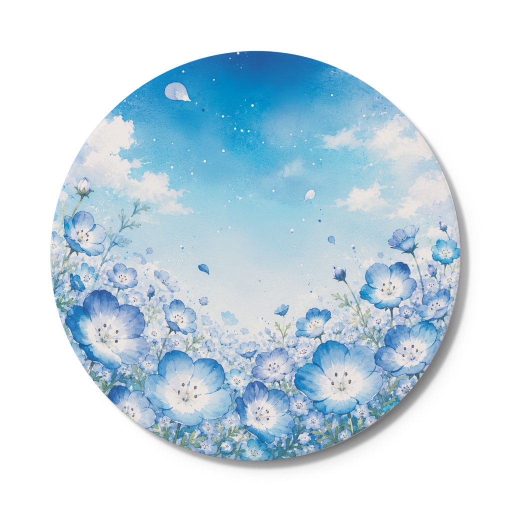 ネモフィラの花畑