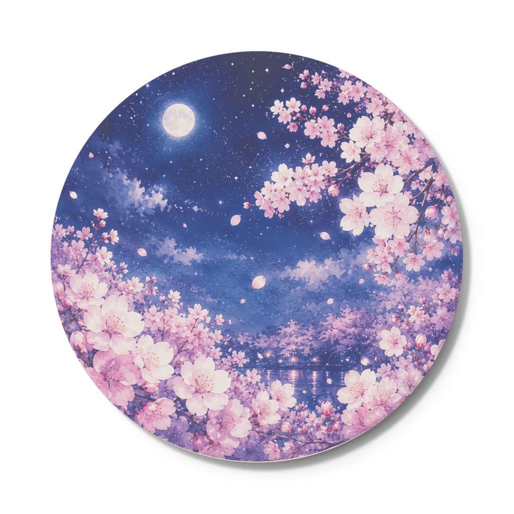 夜桜のコースター