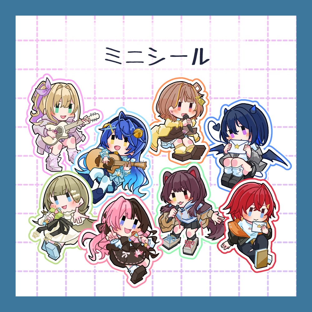 【非公式】ミニシール ぶいすぽっ! にじさんじ