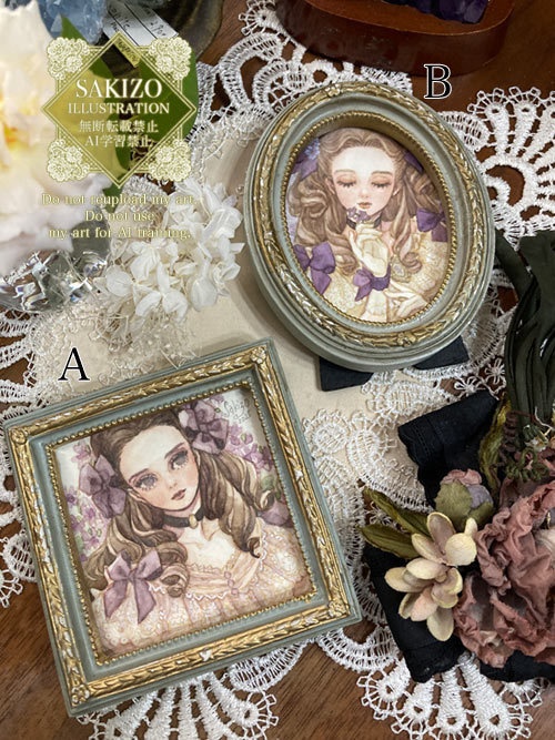 ミニ原画・菫シリーズ