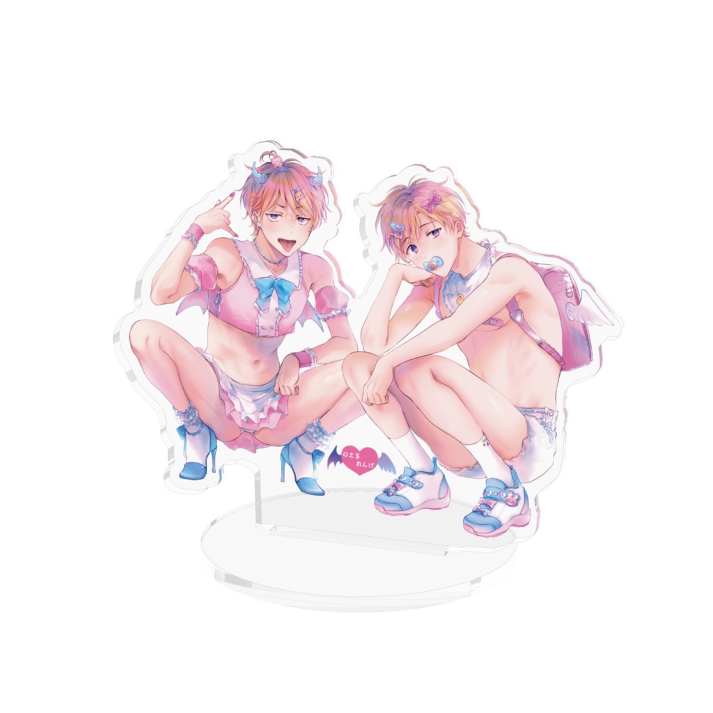 【再販】れんげ&のえるアクリルスタンド(100mm×100mm)