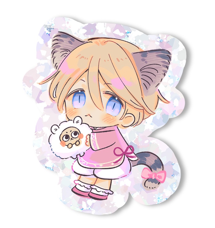 【3/20まで受け付け】ミイくんきらきらステッカー(6cm)