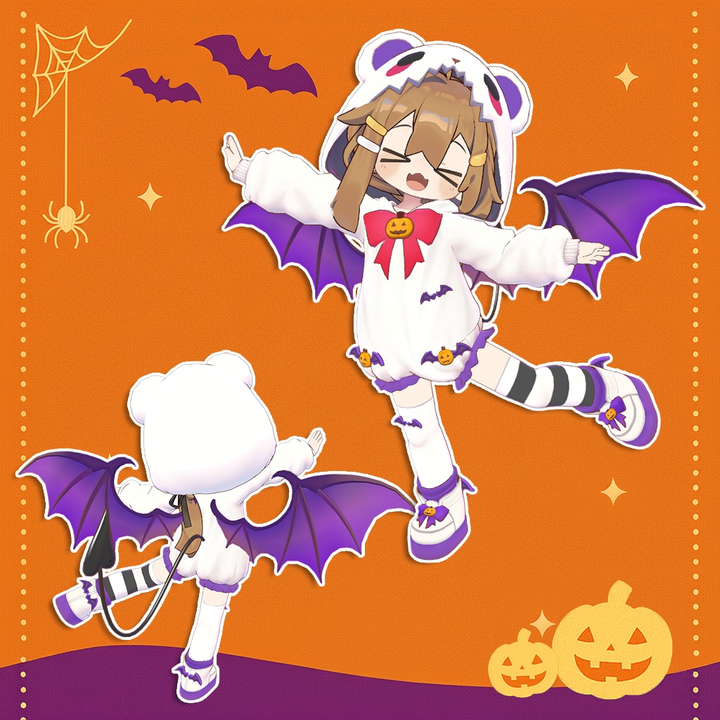 【まめひななた専用】ハロウィンくまパーカー