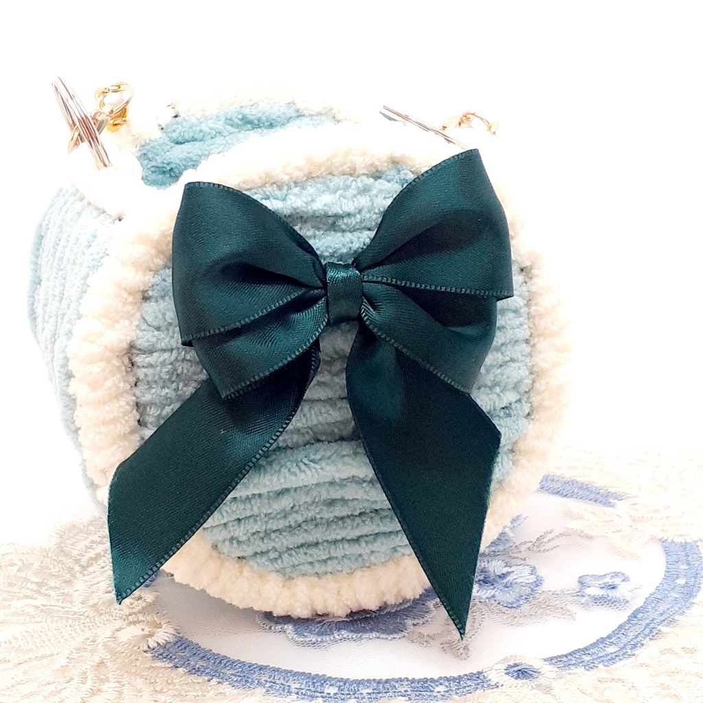 丸形プチバッグ【新緑色】