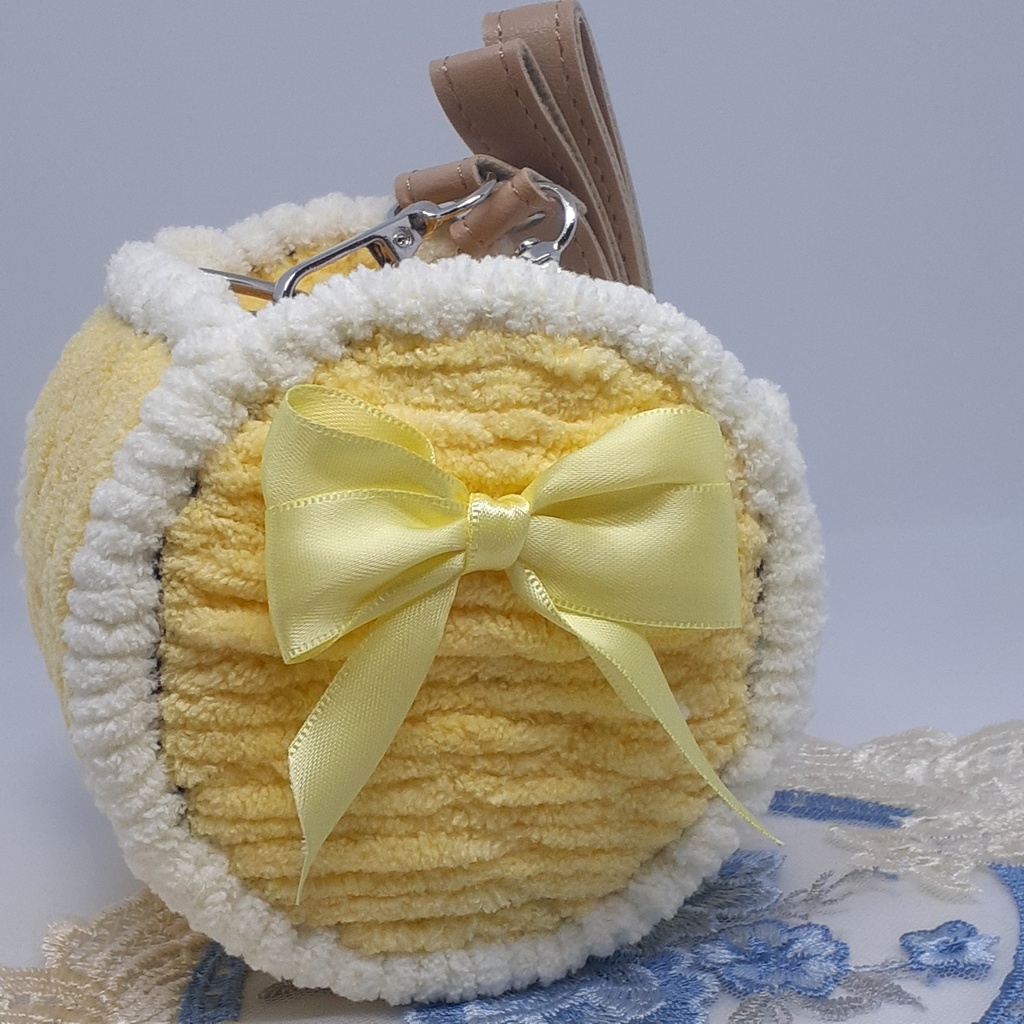 丸形プチバッグ【檸檬色】