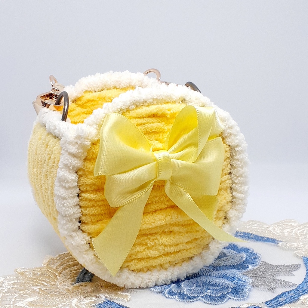 丸形プチバッグ【檸檬色】