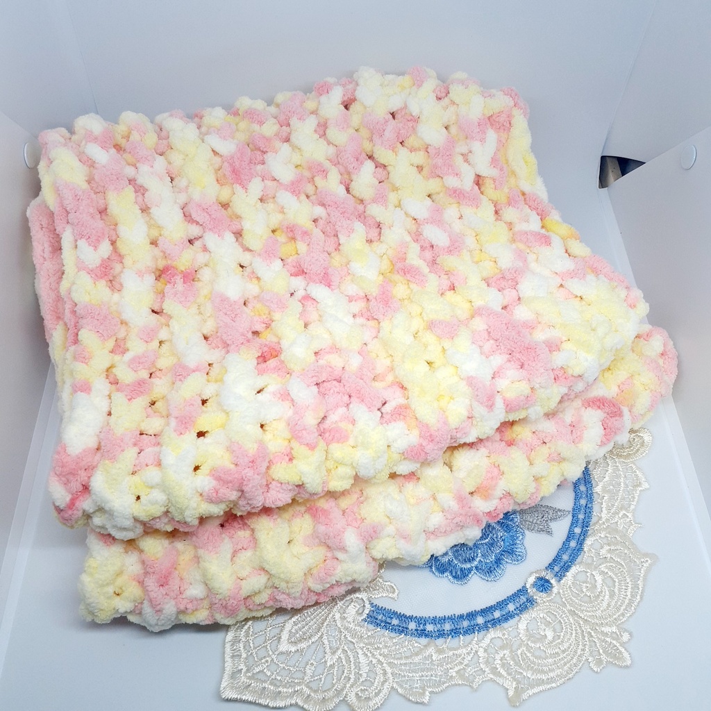 もこもこネックウォーマー【イエローピンク】