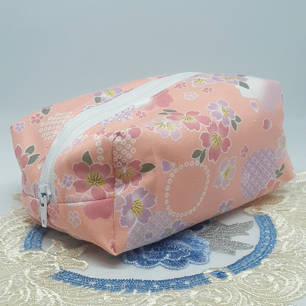 ミニポーチ【和柄桜色】