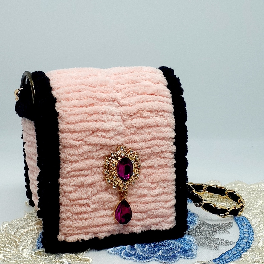 プチバッグ【濃いめの桃色】