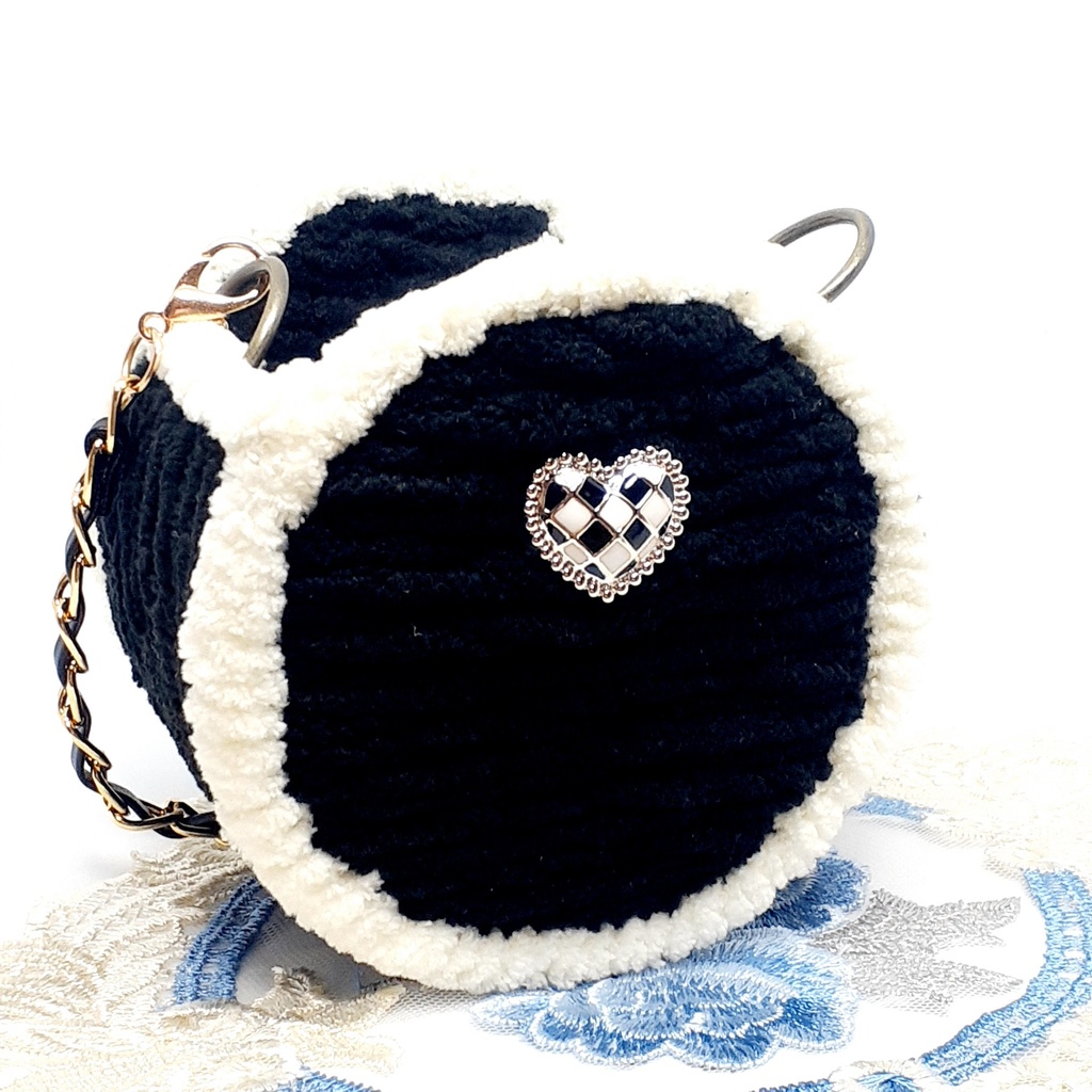 丸形プチバッグ【黒色】