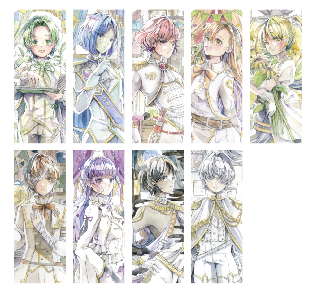 (9月26日21時より再販)【王族たちの色材ノートⅠ】