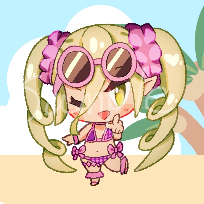 マギルゥ　アクリルキーホルダー(水着ver.)