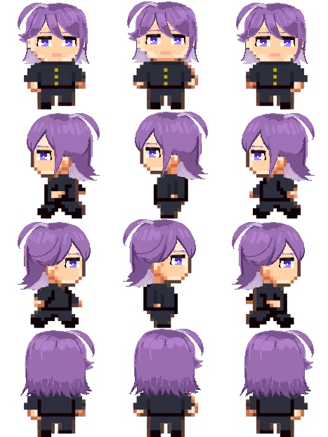 pictSQUARE用アバター 中学生寂雷＆中学生獄