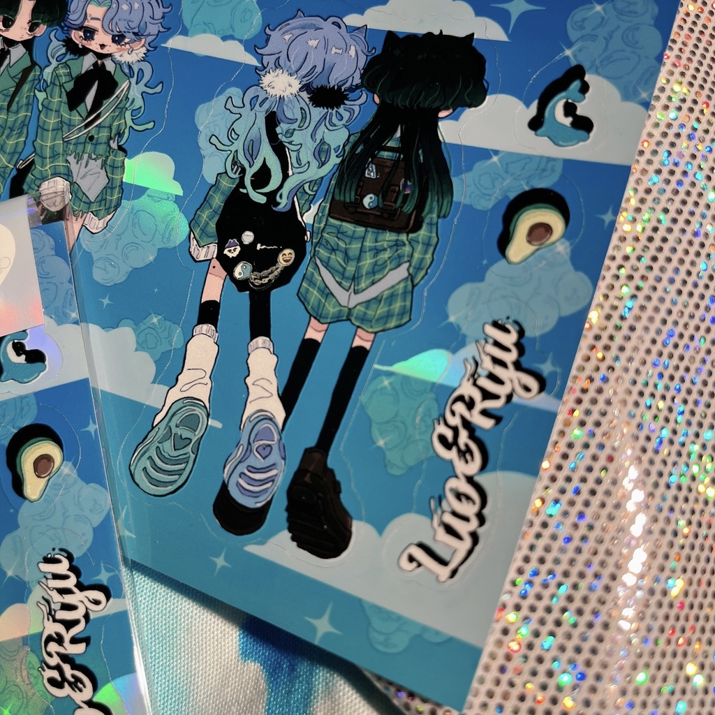 ハーフカットホログラムステッカー