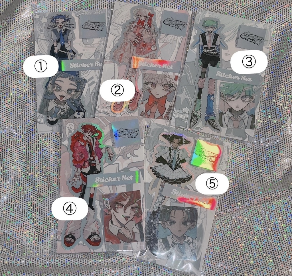 fashion展シールセット♡全5種