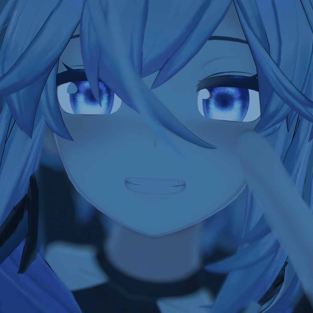 【メリノちゃん用】キラキラ蒼目テクスチャ