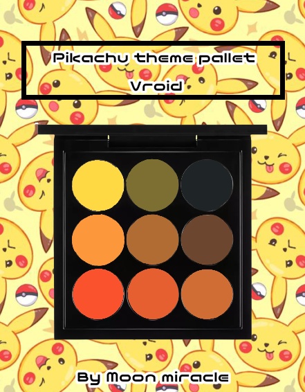 Pikachu eyeshadow theme palette 