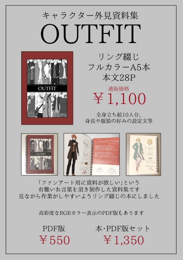 「OUTFIT」(外見資料集)