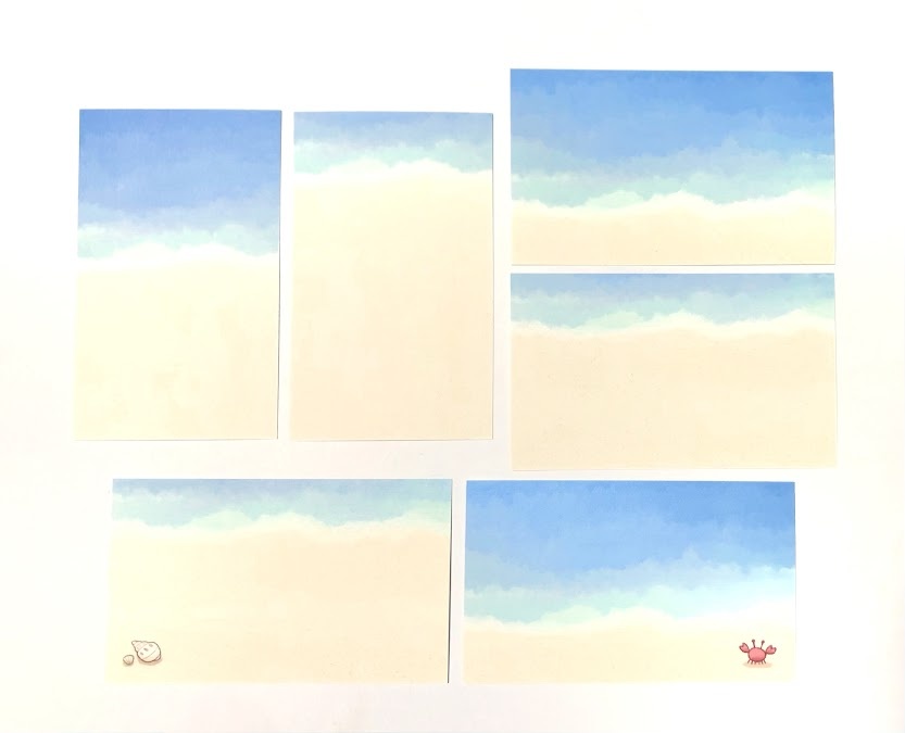 【SALE】メッセージカード「海」