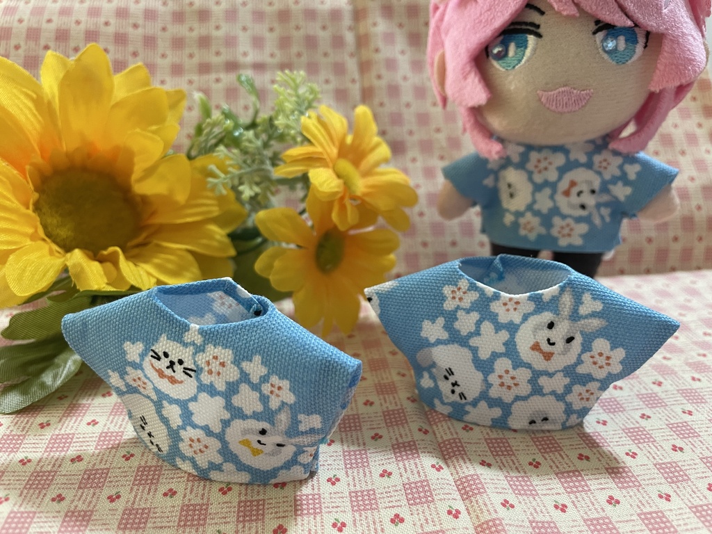 ぬい服『アニマル&花柄シャツ』