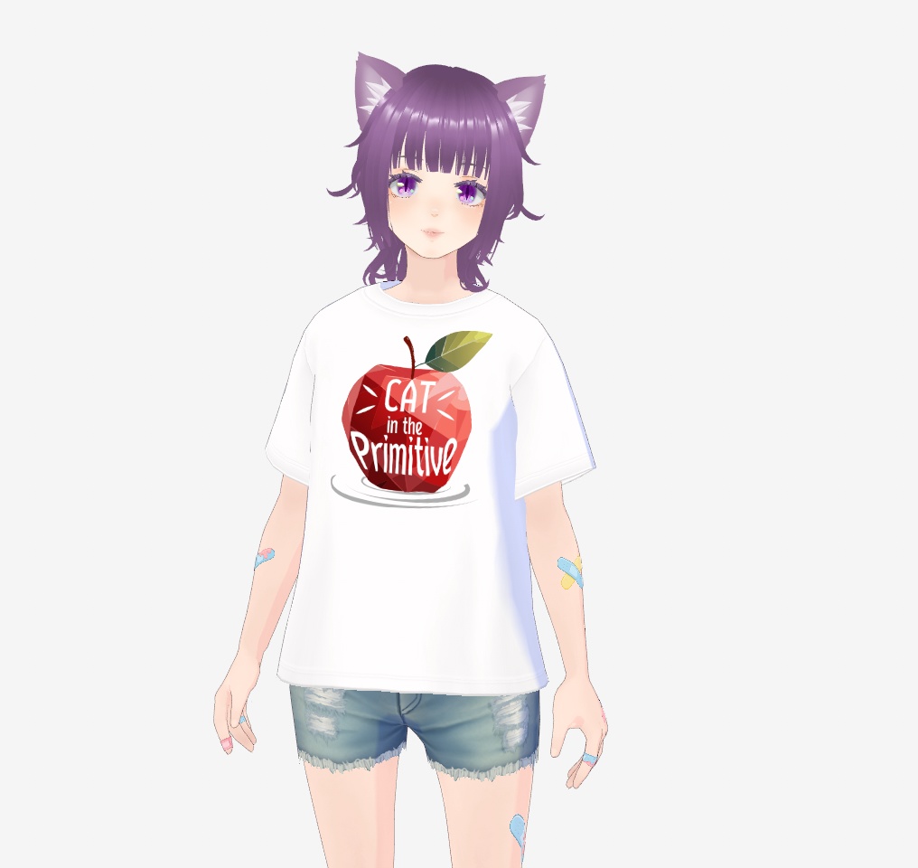 【無料】CAT in the Primitive ロゴTシャツ