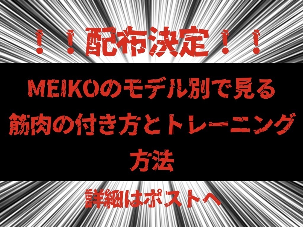 MEIKOのモデル別で見る筋肉の付き方とトレーニング方法