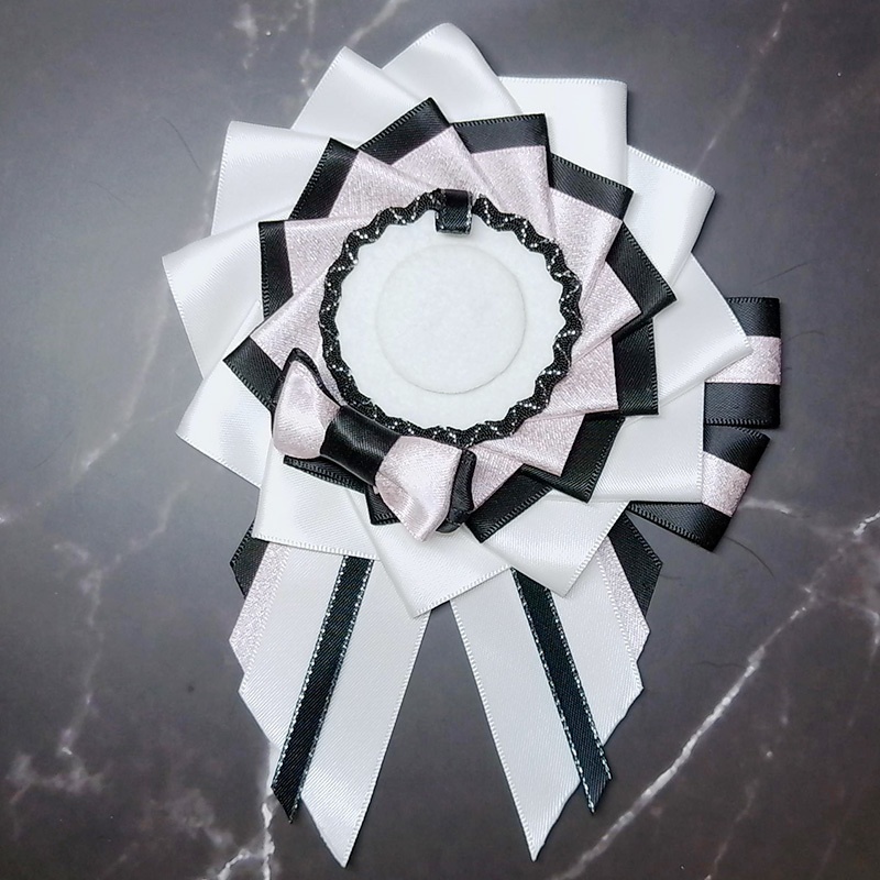 痛バ用ロゼット・白×黒ベース各色