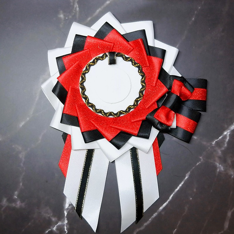 痛バ用ロゼット・白×黒ベース各色