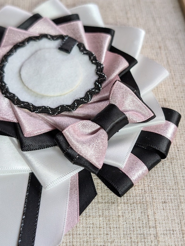 痛バ用ロゼット・白×黒ベース各色