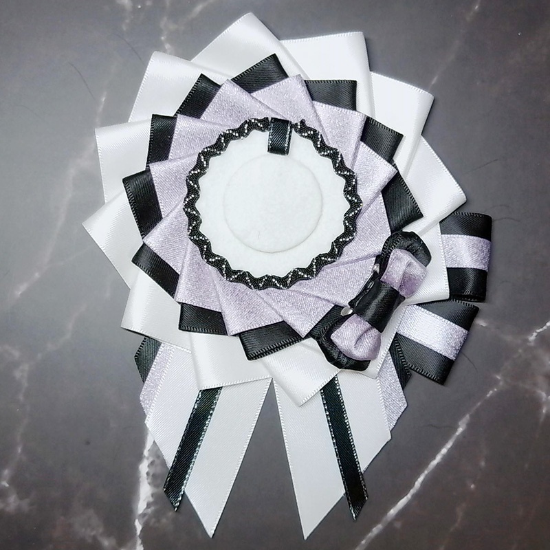 痛バ用ロゼット・白×黒ベース各色