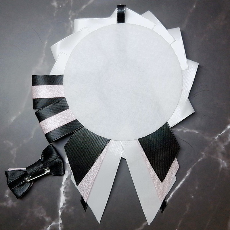 痛バ用ロゼット・白×黒ベース各色