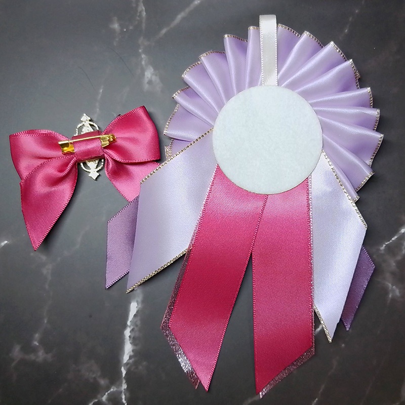 痛バ用ロゼット・紫×ピンク