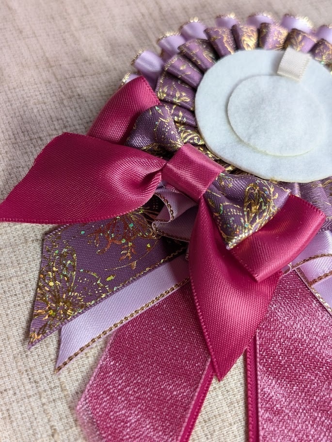 痛バ用ロゼット・紫×ピンク