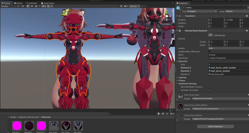 シガラキ専用装甲 "怪"弐型 『シガラキトルーパー』&シガラキ専用バトルドレス『鉄狸』