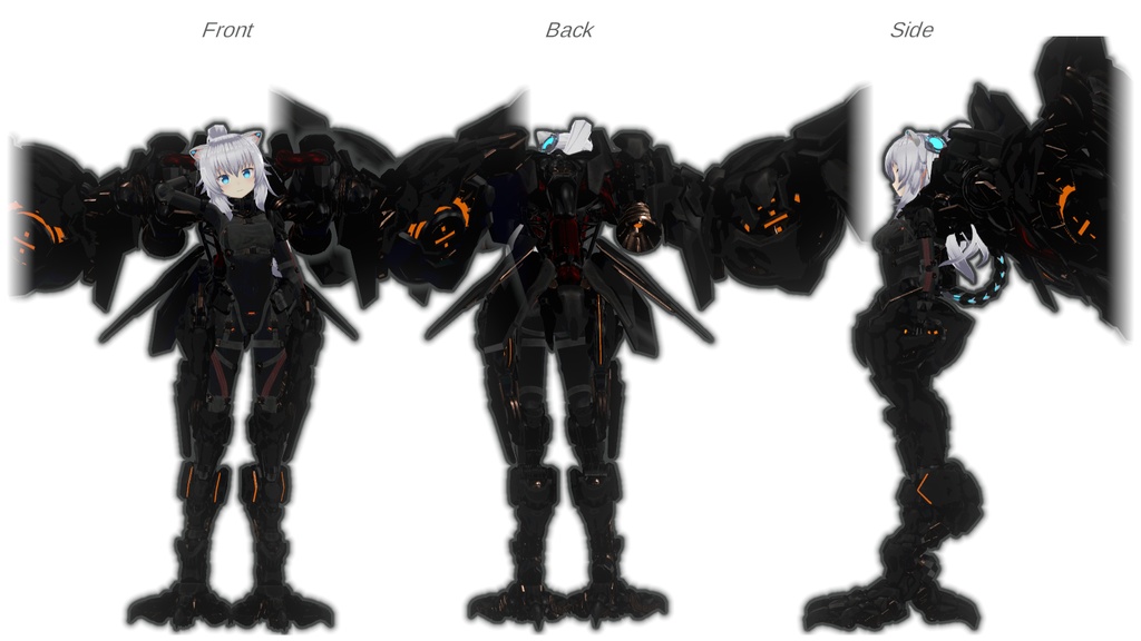 #ますきゃっと 用 試作強襲用装備 X-02『NightHawk』 (MA対応)