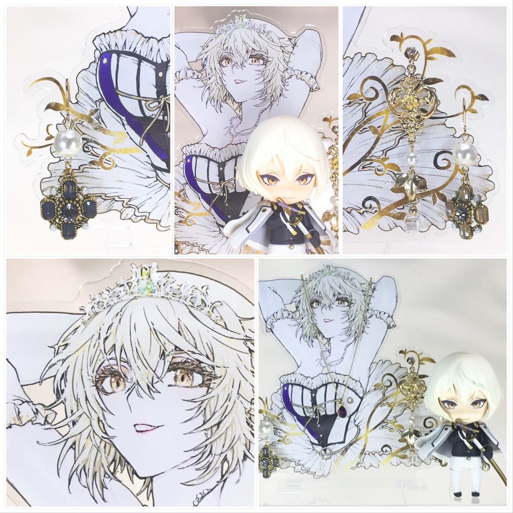 =刀剣女士アクリルフィギュア= ▲膝丸 ◎髭切 ◆鶯丸 ●大包平