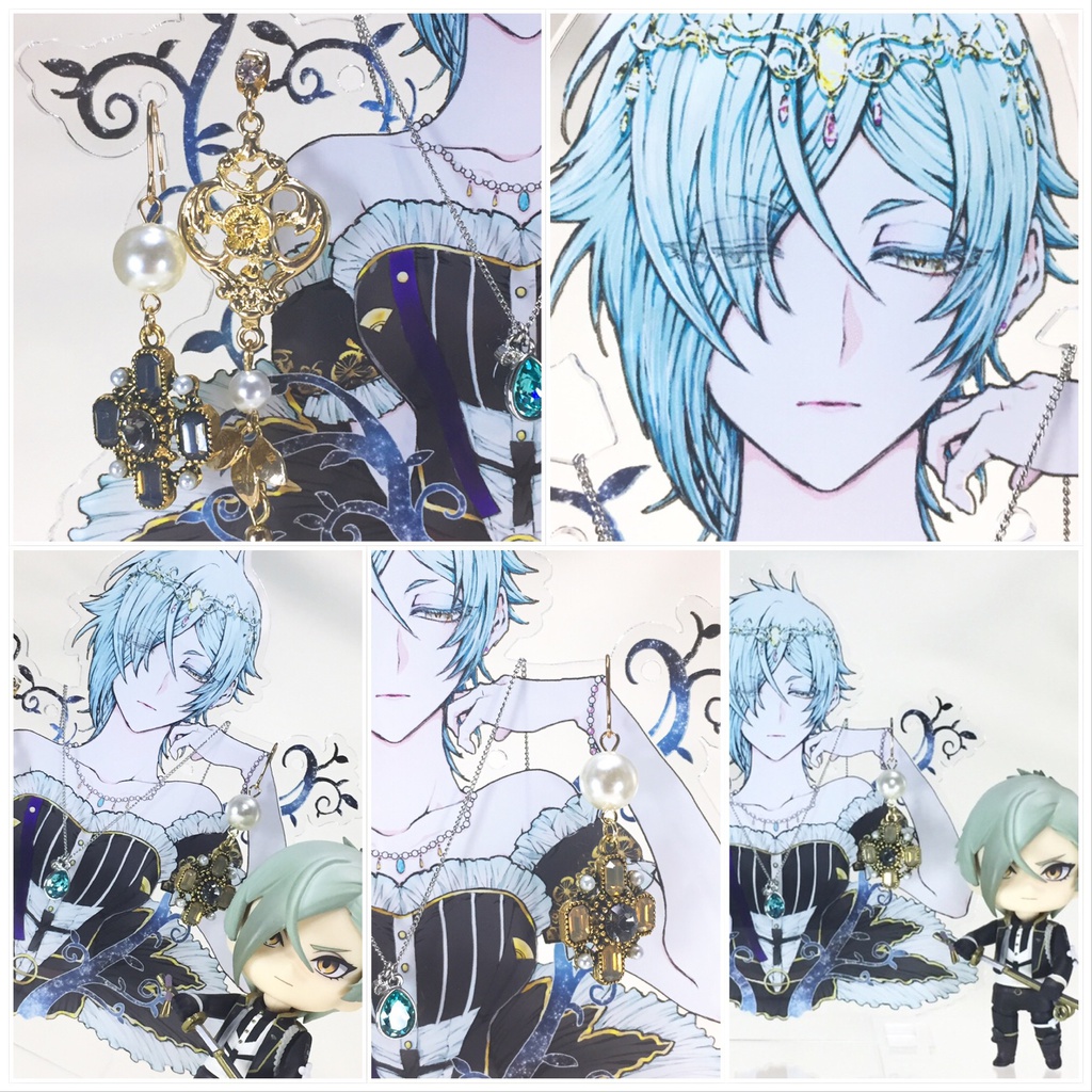 =刀剣女士アクリルフィギュア= ▲膝丸 ◎髭切 ◆鶯丸 ●大包平