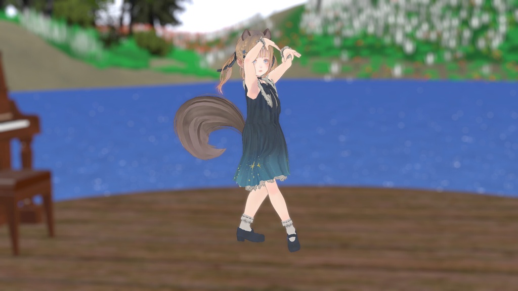 オリジナル3Dモデル『りす子』(VRM)