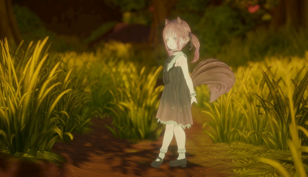 オリジナル3Dモデル『りす子』(VRM)