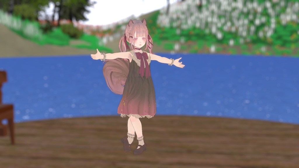 オリジナル3Dモデル『りす子』(VRM)
